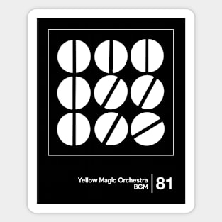 YMO / Minimalist Style Graphic Design Magnet